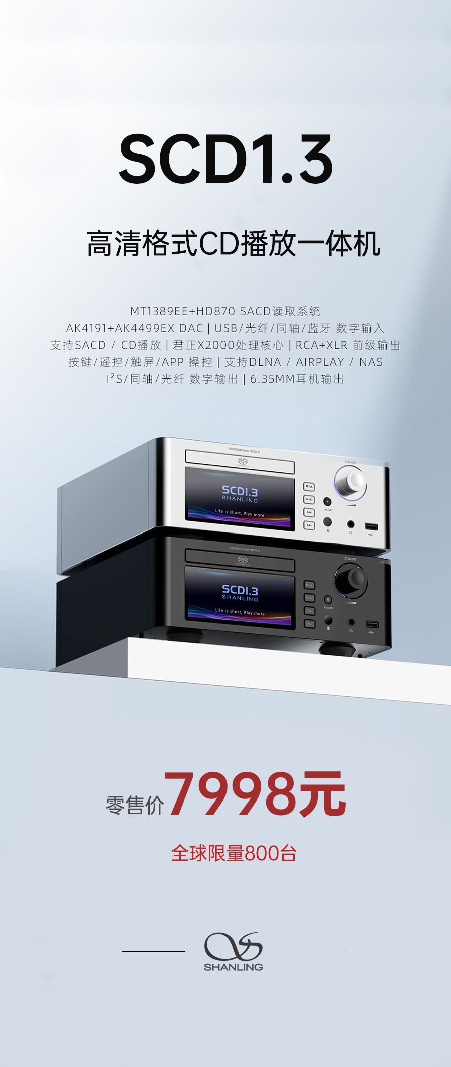 高清世界，由此開啟 | SCD1.3 高清格式SACD播放機重磅上市